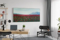 XXL Öl Gemälde 'Poppy Sea' | Handgemaltes Unikat