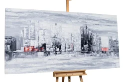 XXL Öl Gemälde 'Portrait der Stadt' | Handgemaltes Unikat
