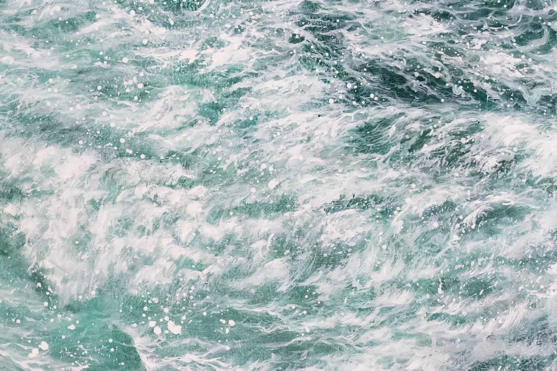 XXL Öl Gemälde 'Poseidon At Rest' | Handgemaltes Unikat