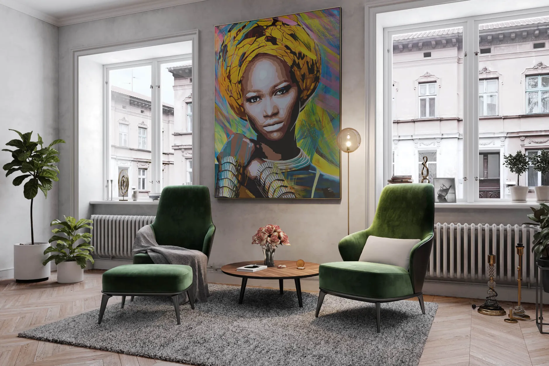 XXL Öl Gemälde 'Powerful Beauty' | Handgemaltes Unikat