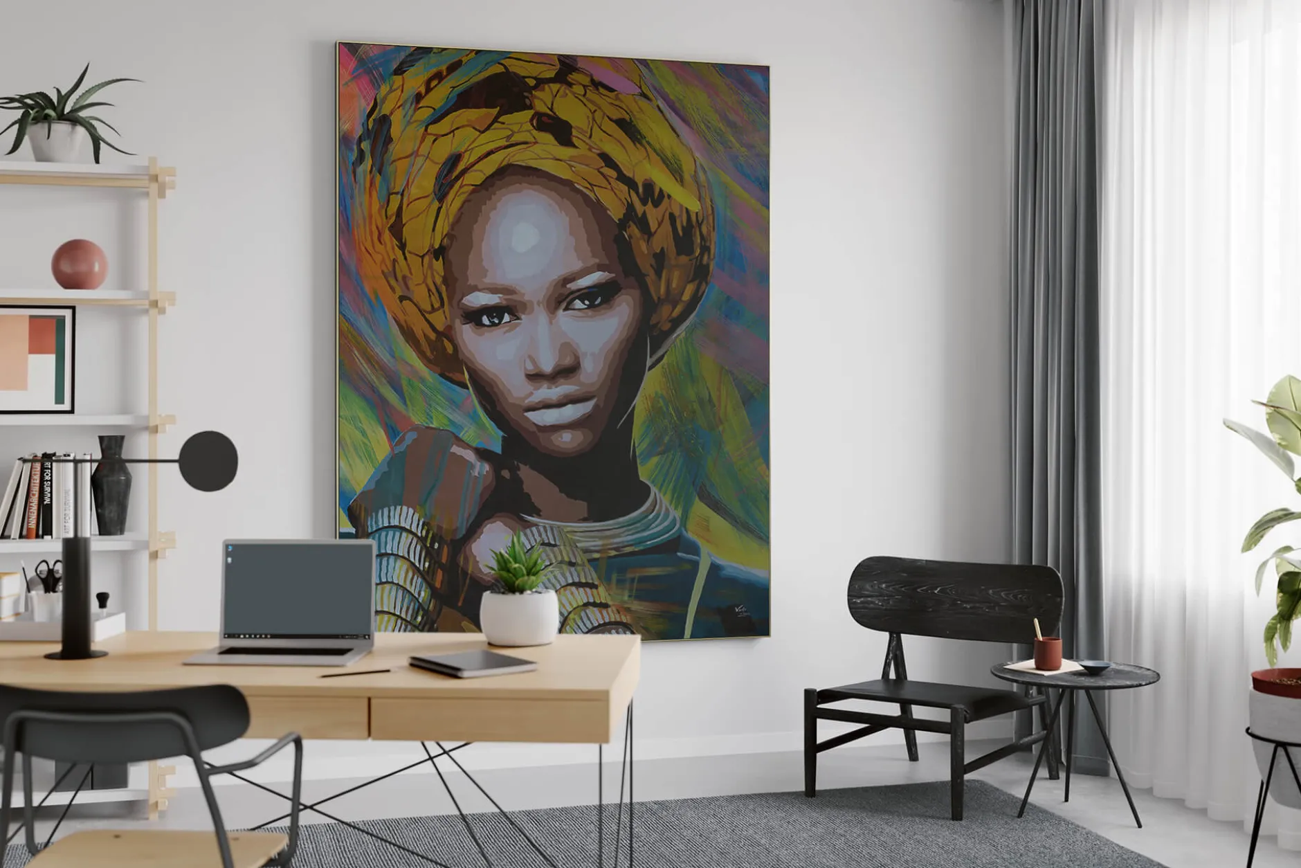 XXL Öl Gemälde 'Powerful Beauty' | Handgemaltes Unikat