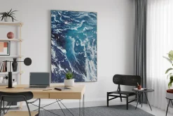 XXL Öl Gemälde 'Powerful Waves' | Handgemaltes Unikat