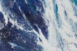 XXL Öl Gemälde 'Powerful Waves' | Handgemaltes Unikat