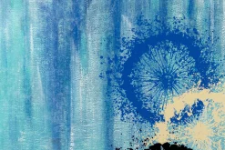 XXL Öl Gemälde 'Pressed Dandelions' | Handgemaltes Unikat
