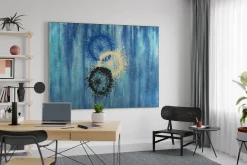 XXL Öl Gemälde 'Pressed Dandelions' | Handgemaltes Unikat