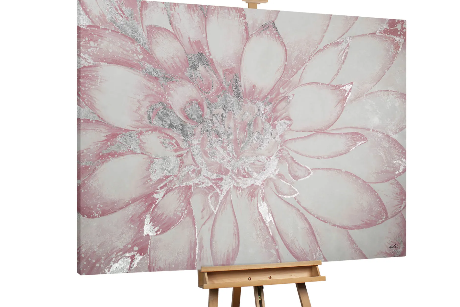 XXL Öl Gemälde 'Pretty Petals' | Handgemaltes Unikat