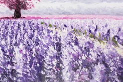 XXL Öl Gemälde 'Purple Explosion' | Handgemaltes Unikat