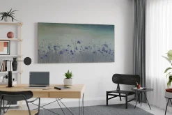 XXL Öl Gemälde 'Purple Poppy Field' | Handgemaltes Unikat