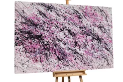 XXL Öl Gemälde 'Purple Rain' | Handgemaltes Unikat