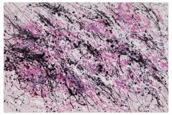 XXL Öl Gemälde 'Purple Rain' | Handgemaltes Unikat