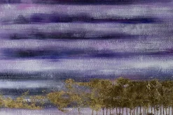 XXL Öl Gemälde 'Purple Sundown' | Handgemaltes Unikat