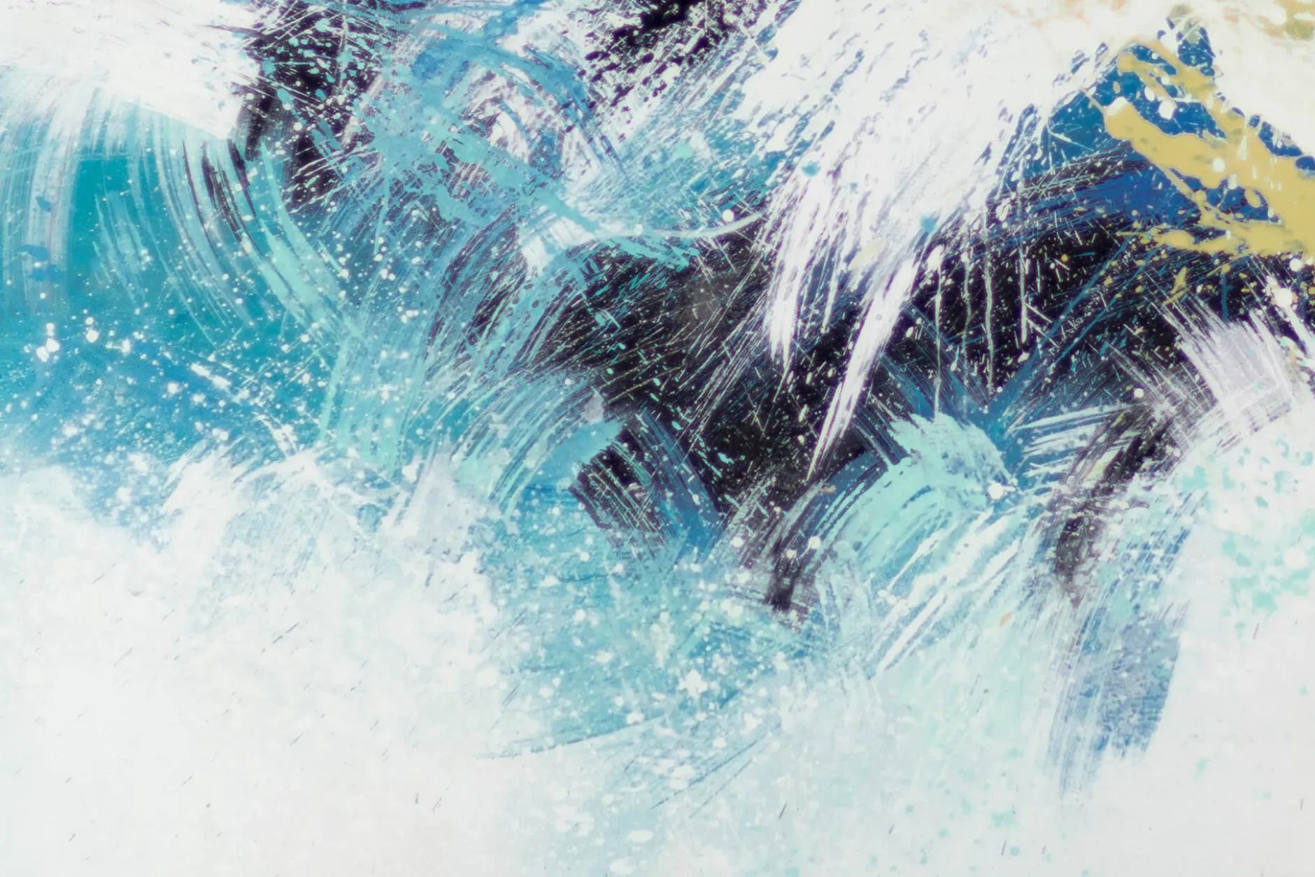XXL Öl Gemälde 'Racing Avalanche' | Handgemaltes Unikat