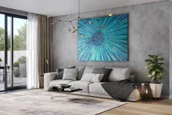 XXL Öl Gemälde 'Radiant Eclipse' | Handgemaltes Unikat