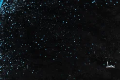 XXL Öl Gemälde 'Radiating Blue' | Handgemaltes Unikat
