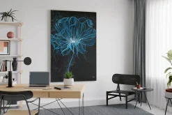 XXL Öl Gemälde 'Radiating Blue' | Handgemaltes Unikat