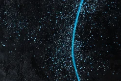 XXL Öl Gemälde 'Radiating Blue' | Handgemaltes Unikat