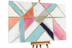 XXL Öl Gemälde 'Rainbow Mosaic' | Handgemaltes Unikat
