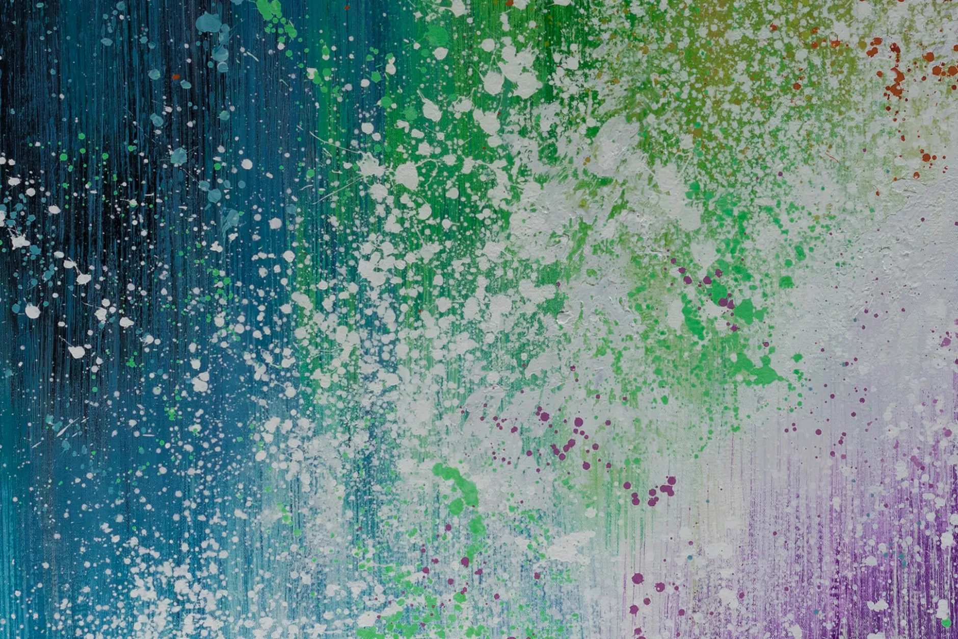 XXL Öl Gemälde 'Rainbow Rush' | Handgemaltes Unikat
