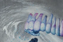 XXL Öl Gemälde 'Rainbow Teeth' | Handgemaltes Unikat
