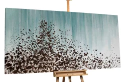 XXL Öl Gemälde 'Rain in Autumn' | Handgemaltes Unikat