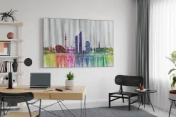 XXL Öl Gemälde 'Raining Rainbows' | Handgemaltes Unikat