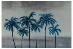 XXL Öl Gemälde 'Rainy Beach Day' | Handgemaltes Unikat