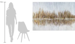XXL Öl Gemälde 'Rausch nach Gold' | Handgemaltes Unikat