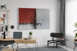 XXL Öl Gemälde 'Red Square' | Handgemaltes Unikat