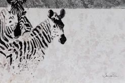 XXL Öl Gemälde 'Reise der Zebras' | Handgemaltes Unikat