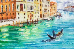 XXL Öl Gemälde 'Reise nach Venedig' | Handgemaltes Unikat
