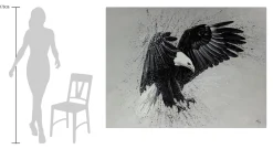 XXL Öl Gemälde 'Return of the Eagle' | Handgemaltes Unikat