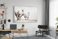 XXL Öl Gemälde 'Rhino Journey' | Handgemaltes Unikat