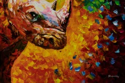 XXL Öl Gemälde 'Rhino Rhapsody' | Handgemaltes Unikat