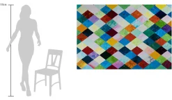 XXL Öl Gemälde 'Rhombus Sequence' | Handgemaltes Unikat