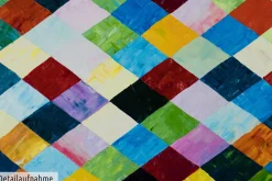XXL Öl Gemälde 'Rhombus Sequence' | Handgemaltes Unikat