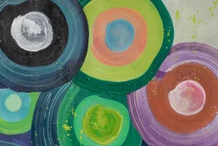 XXL Öl Gemälde 'Rings of Color' | Handgemaltes Unikat