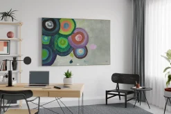XXL Öl Gemälde 'Rings of Color' | Handgemaltes Unikat