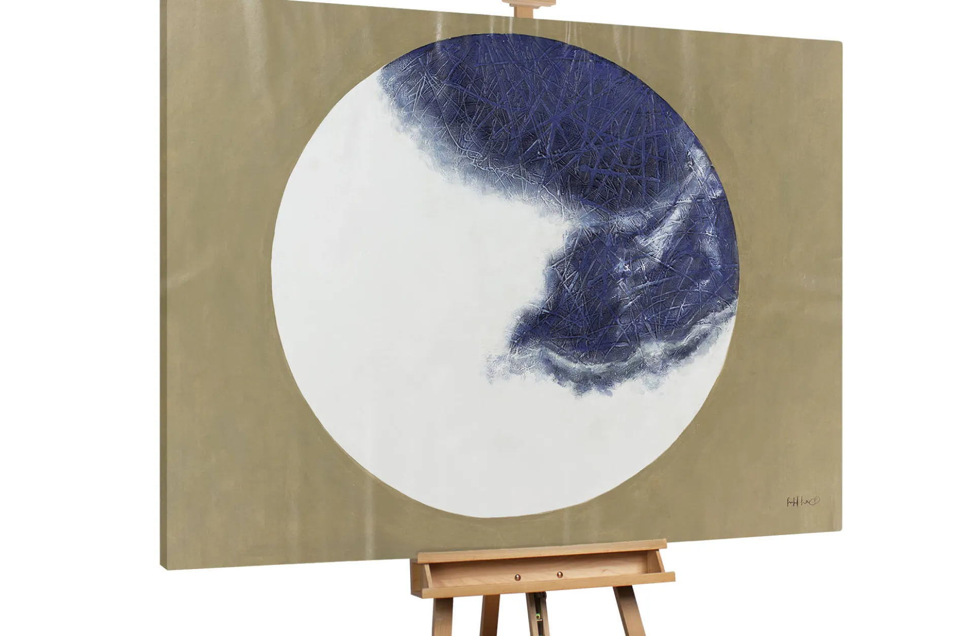 XXL Öl Gemälde 'Rising Eclipse' | Handgemaltes Unikat