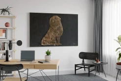 XXL Öl Gemälde 'Royal Roar' | Handgemaltes Unikat