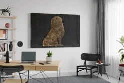 XXL Öl Gemälde 'Royal Roar' | Handgemaltes Unikat