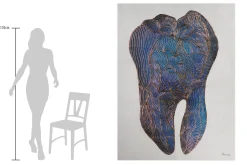 XXL Öl Gemälde 'Royal Tooth' | Handgemaltes Unikat