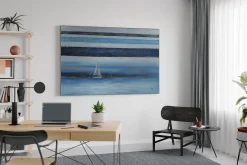 XXL Öl Gemälde 'Ruhige See' | Handgemaltes Unikat