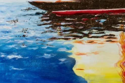 XXL Öl Gemälde 'Sailing Blues' | Handgemaltes Unikat