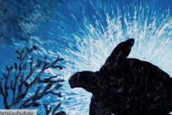 XXL Öl Gemälde 'Sam, the Turtle' | Handgemaltes Unikat