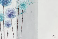 XXL Öl Gemälde 'Schmetterlingsblumen' | Handgemaltes Unikat