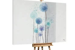XXL Öl Gemälde 'Schmetterlingsblumen' | Handgemaltes Unikat