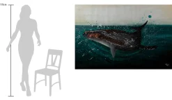 XXL Öl Gemälde 'Sea Splash' | Handgemaltes Unikat