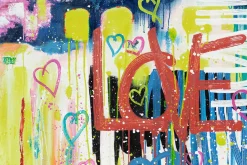 XXL Öl Gemälde 'Sending Love' | Handgemaltes Unikat