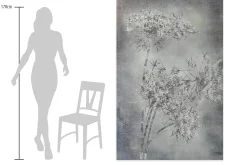 XXL Öl Gemälde 'Shadow of Flowers' | Handgemaltes Unikat