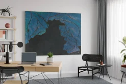 XXL Öl Gemälde 'Shape of Water' | Handgemaltes Unikat